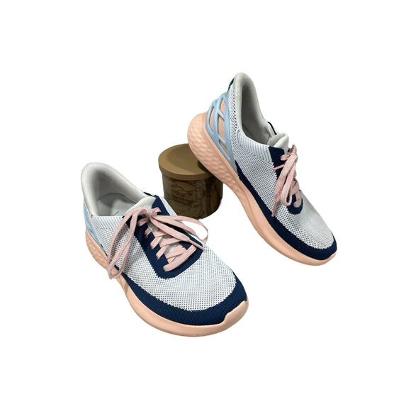Kizik Athens Bahama Women’s Hands Free Comfort Shoes Sneaker Size 8 Gray/Peach - Picture 1 of 11